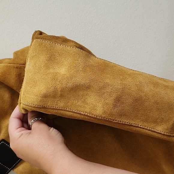 Dooney and Bourke Vintage Suede Leather Heavy Tote Bag - Picture 9 of 14